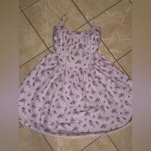 Floral Purple Kids Dress